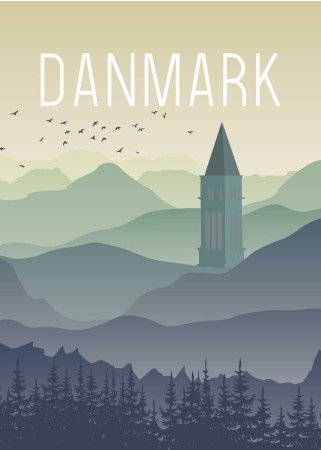 Plakat - Danmark Himmelbjerget